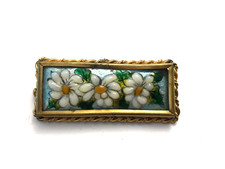 Ancienne broche émaillée et
