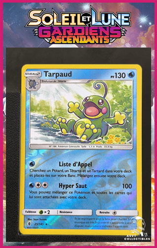 Carte pokémon tarpaud 145 - carte,