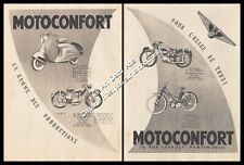 Publicité MOTOCONFORT Moto Scooter Vintage Ad Advertising 1952