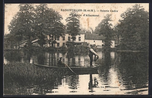 Cpa badonviller scierie - cpa, badonviller,