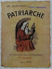 PUBLICITE PATRIARCHE VIN BOURGOGNE AU COUVENT DES VISITANDINES BEAUNE DE 1948 AD