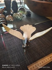 oiseau vintage en corne 19 x