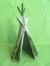 Starlux - Indiens - Accessoires Série Ordinaire 54 - Tente indienne gris-bleu & 