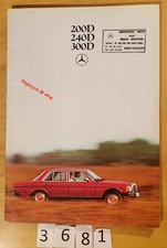 MERCEDES 200 D/ 240 D/ 300 D W123 Prospectus 48 pages Fr 12/1980