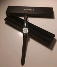 Montre publicitaire Rochas Femme, objet de collection en acier argenté 