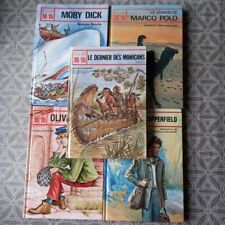 lot 5 livres Moby Dick Marco Polo Olivier David Copperfield Mohicans Club 10/15 
