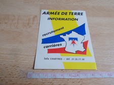 Autocollant ARMÉE DE TERRE INFORMATION - RECRUTEMENT CARRIÈRES - CHARTRES