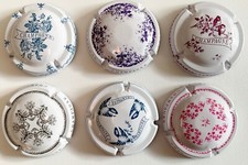 NEWS -Série de 6 Capsules de champagne Générique (collection porcelaine)