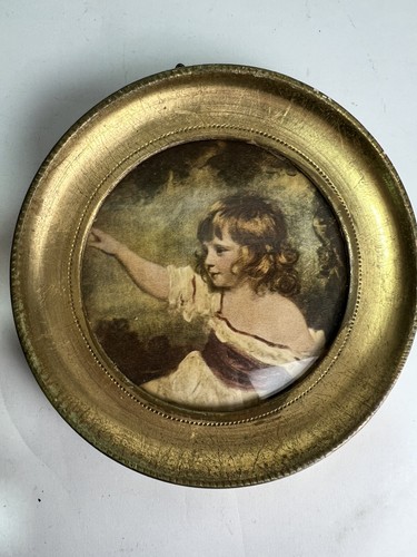 Cadre photo rond - vintage, 14x14