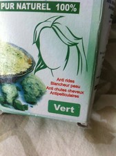 Argile VERTE 100 g. Pour la peau et les cheveux.  