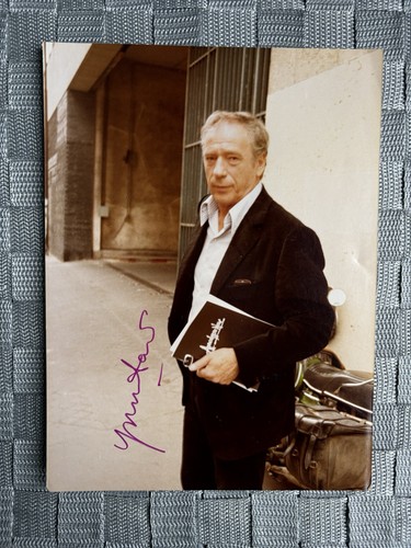 Autographe yves montand - autographe, d’yves