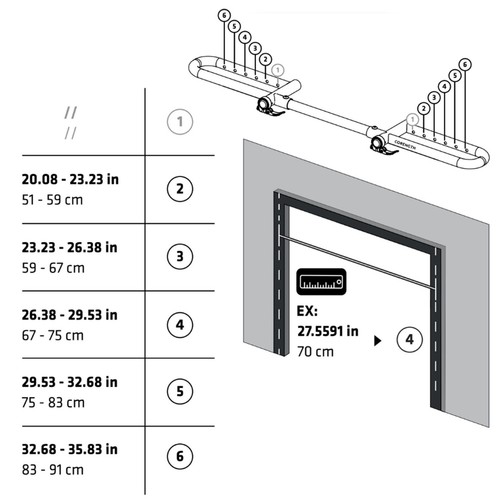 Barre traction pour porte - barre,