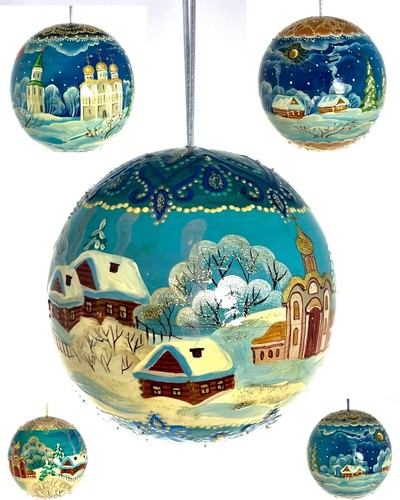 Boule noël en bois - de,