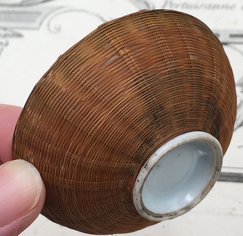 Coupelle porcelaine vannerie - coupelle,