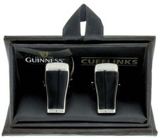 Guinness Pinte Verres Métal Boutons Manchette