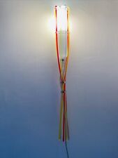 Applique lampe Torche Dlg Memphis Design années 80/90 Plexiglas verre BE Rare !