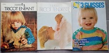 Lot/ 3 revues tricot enfants vintage - 3 suisses - modèles pull salopette robe