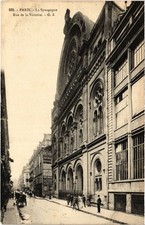 PC JUDAICA PARIS LA SYNAGOGUE RUE DE LA VICTOIRE FRANCE (a71546)