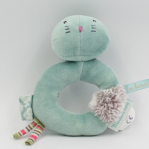 Doudou hochet vert les pachats - hochet,