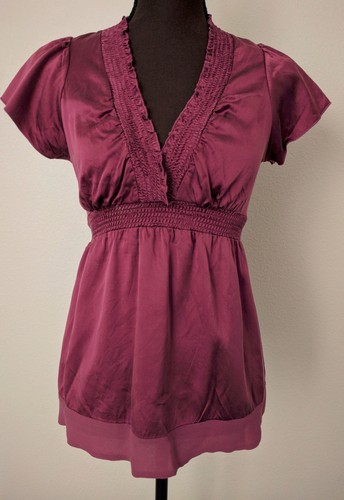 Bcbg maxazria maroon babydoll - bcbg,