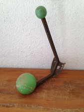 Superbe patère 1 boule verte à fixer au mur  an's 50's  porte manteaux vintage 1