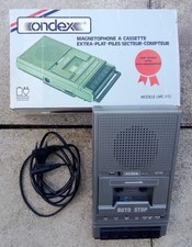 vintage  ancien magnétophone a cassette ondex