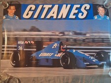 Affiche  Poster Gitanes Ligier Formule 1 Automobile Ancienne 