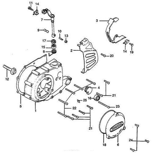 Honda 250 1975 1976 kit - kit, vis
