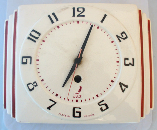 Pendule murale faience 1950 - faience,