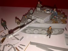 1/35 TAMIYA BLINDÉ ALLEMAND PANZER TIGRE + PHOTODÉCOUPE ET PERSONNAGES GERMAN