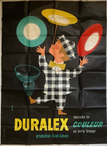 Affiche duralex vaisselle - vaisselle, de