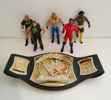 Jakks WWF Lot 5 figurines et ceinture wrestling star du catch dégénération X