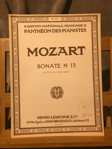 Mozart sonate opus 7 - mozart,