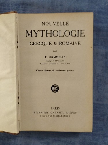 Nouvelle mythologie grecque - nouvelle, &
