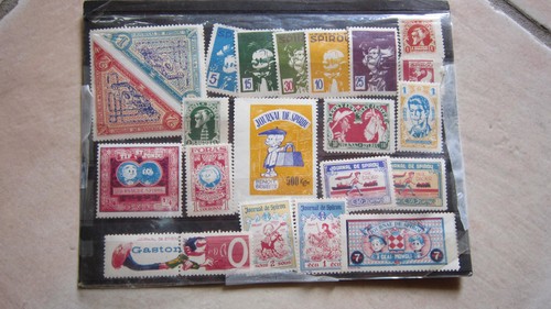 Timbres vignettes journal - vignettes, de