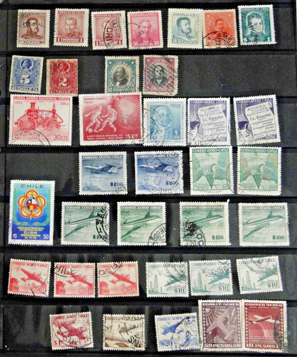 Lot timbres oblitérés - lot,