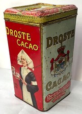 BOÎTE PUBLICITAIRE DROSTE CACAO 1KG NONNE INFIRMIÈRE HAARLEM HOLLAND POST 1904