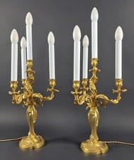 Paire de candélabres rocaille