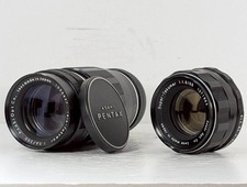 [ EXC+ 4] 2 Lentille Set Asahi Pentax Super-Takumar 55 F/1.8 + Tele-Takumar 200
