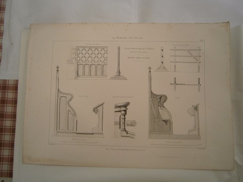 Planche gravure mobilier