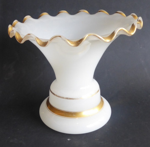 Vase bouquetière opaline - bouquetière,
