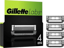 Lames de Rasoir Gillette Labs x4 Originales | Recharges | Compatible Chauffant |