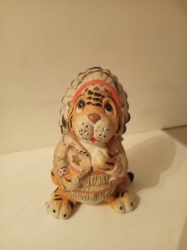 Lion ceramique ancien - en,