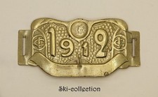 Plaque de vélos ancienne, Taxe Fiscale de 1912. France