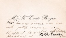 X325 ancienne petite carte de