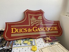 ancienne plaque metal pub ducs de gascogne foie gras deco