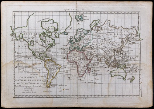 1782 carte géographique - carte,