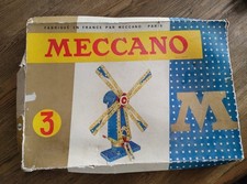 Ancienne Boîte Jeu Meccano avec Accessoires+ Livrets - En l'état