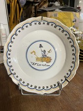 Assiette - Faïence de Nevers - W La Nation - XVIIIe