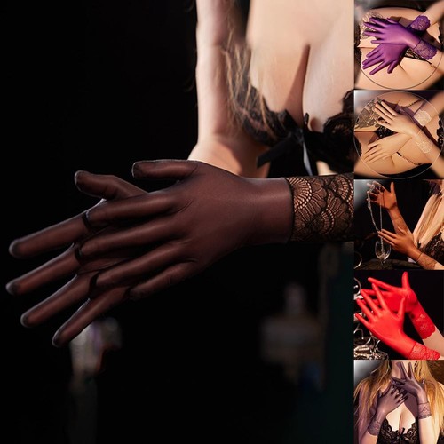Gants courts transparents pour